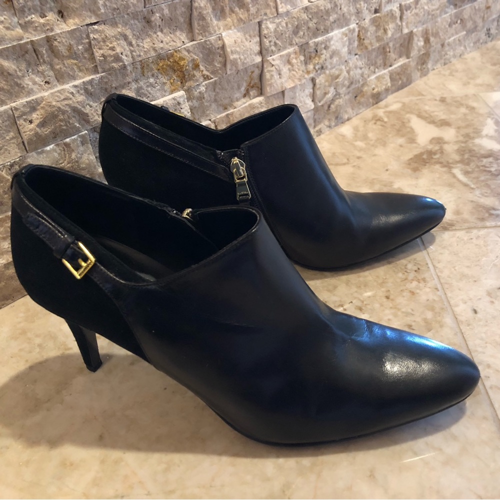 Lauren Ralph Lauren Elegant Black Ankle Boots